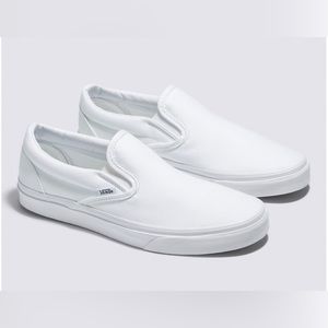 VANS CLASSIC SLIP-ON SHOE IN WHITE SIZE 9.5M WOMENS
